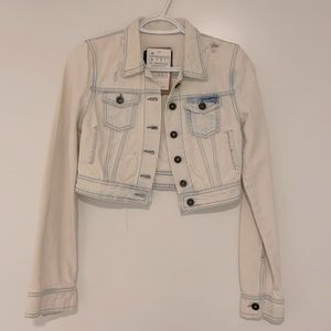 Zara crop jean jacket S